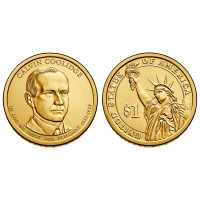 JAV 2014 1 doleris Calvin Coolidge 30-as prezidentas P