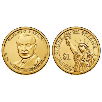 JAV 2014 1 doleris Warren G. Harding 29-as prezidentas P