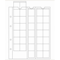 Leuchtturm įmautės OPTIMA albumui 27mm. skersmens monetoms