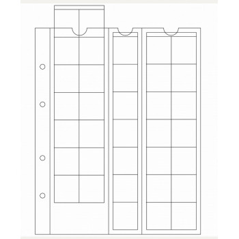 Leuchtturm įmautės OPTIMA albumui 27mm. skersmens monetoms