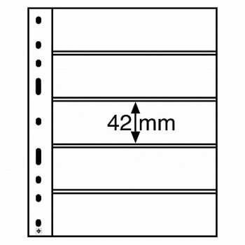 Leuchtturm įmautės OPTIMA albumui 5 skaidrūs skyriai