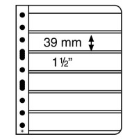 Leuchtturm įmautės VARIO albumui 6 horizontalūs juodi skyriai