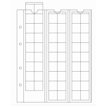 Leuchtturm įmautės OPTIMA albumui 20mm. skersmens monetoms