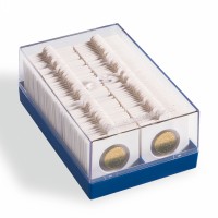Leuchtturm plastikinė dėžutė 100-tui monetų laikikliuose (holderiuose)