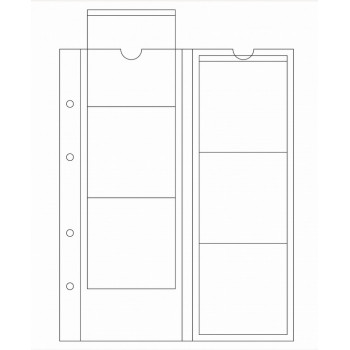 Leuchtturm įmautės OPTIMA albumui 65mm. skersmens monetoms