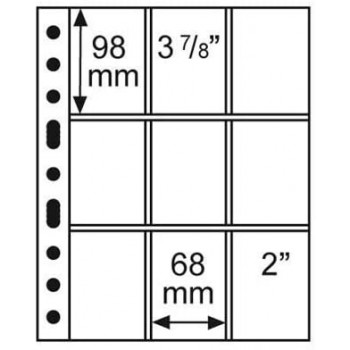 Leuchtturm įmautės GRANDE devyni skyriai 68x98 mm