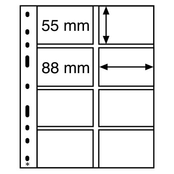 Leuchtturm įmautės OPTIMA albumui kortelėms