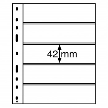 Leuchtturm įmautės OPTIMA albumui 5 juodi skyriai