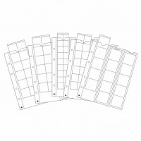 Leuchtturm įmautės OPTIMA albumui 42, 27, 20, 34(2x) skersmens monetoms