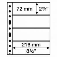 Leuchtturm įmautės GRANDE keturi skyriai 72x216 mm 1vnt.