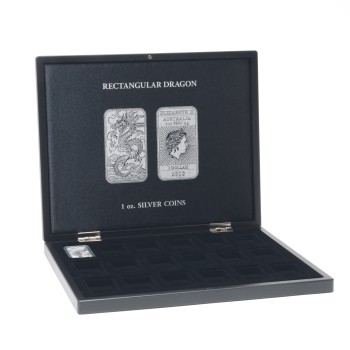 Leuchtturm prezentacinė dežė Volterra 18 sidabrinių drakonų monetų serijai