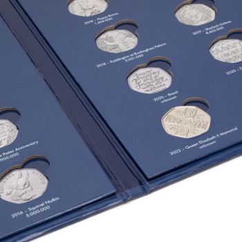 Leuchtturm monetų albumas PRESSO 50 pensų monetoms