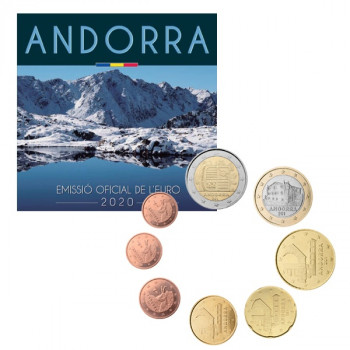 Andora 2020 Euro monetų BU rinkinys
