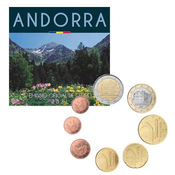 Andora 2021 Euro monetų BU rinkinys