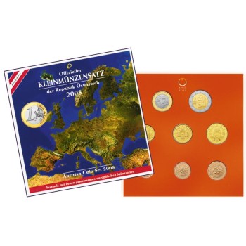 Austrija 2008 Euro monetų BU rinkinys