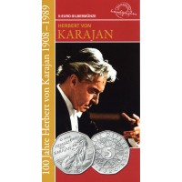 Austrija 2008 5 eurai 100-osios gimimo metinės dirigento Herbert Von Karajan BU