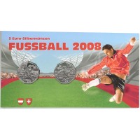 Austrija 2008 5 eurai Futbolas BU