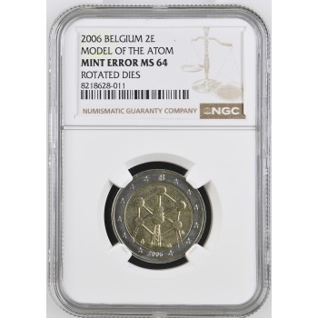 Belgija 2006 Atomiumas Kalyklos klaida sertfikuota NGC MS64
