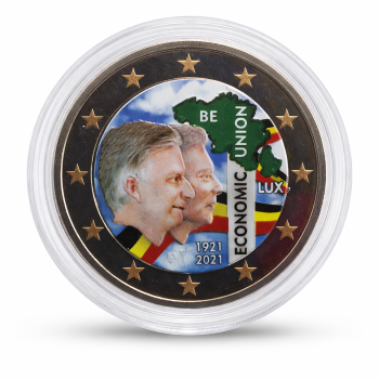 Belgija 2021 100-osios Belgijos-Liuksemburgo ekonominės sąjungos metinės spalvota
