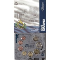 San Marinas 2012 Euro monetų BU rinkinys su sidabrine 5 eurų moneta