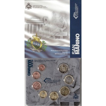 San Marinas 2012 Euro monetų BU rinkinys su sidabrine 5 eurų moneta