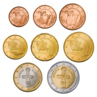 Kipras 2013 Euro monetų UNC rinkinys