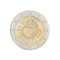 Kipras 2012 Eurų banknotų ir monetų dešimtmetis