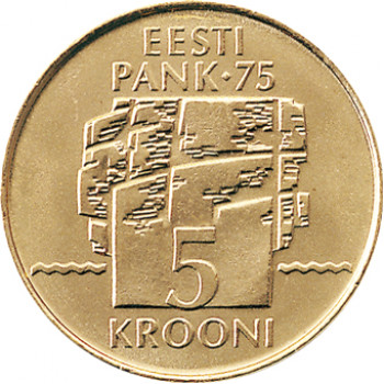 Estija 1994 5 Kronos Estijos Bankui 75