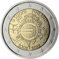 Suomija 2012 Eurų banknotų ir monetų dešimtmetis