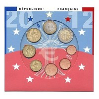 Prancūzija 2012 Euro monetų BU rinkinys