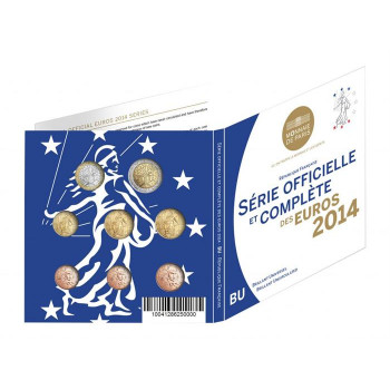 Prancūzija 2014 Euro monetų BU rinkinys