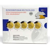 Vokietija 2012 A D F G J Neuschwanstein Pilis Proof