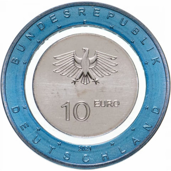 Vokietija 2021 10 eurų Ant vandens F