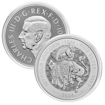 Didžioji Britanija 2024 Karalienės žvėrys Seymour Unicorn 10oz