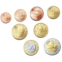 Graikija 2002 Euro monetų UNC rinkinys