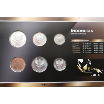 Indonezija 1999-2010 metų monetų rinkinys lankstinuke