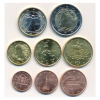Italija 2013 Euro Monetų UNC Rinkinys