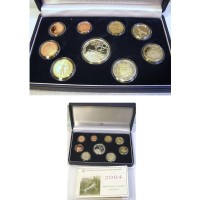Italija 2004 Euro Monetų PROOF Rinkinys su progine 5 eurų moneta
