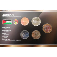 Jordanija 2002-2006 metų monetų rinkinys lankstinuke