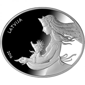 Latvija 2016 Pasakų moneta II Ežiukai
