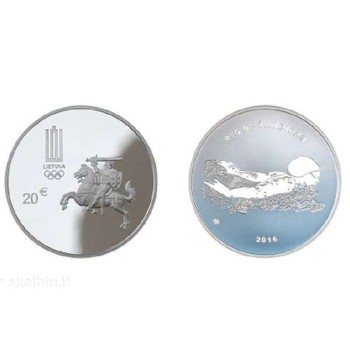 Lietuva 2016 20 eurų XXXI olimpinėms žaidynėms Rio De Žaneire
