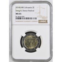 Lietuva 2018 Dainų Šventė NGC MS65