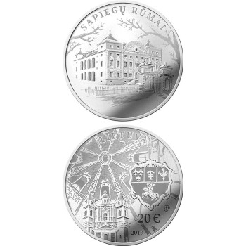 Lietuva 2019 20 eurų Sapiegų rūmai Lietuva 2019 20 eurų Sapiegų rūmai
