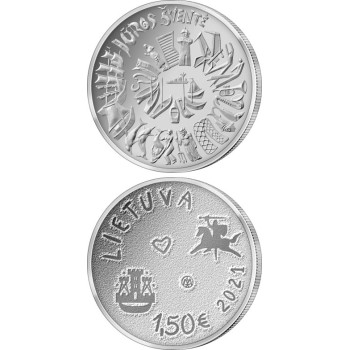 Lietuva 2021 1.5 euro Jūros šventei