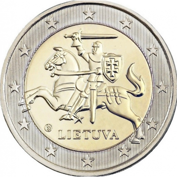 Lietuva 2021 2 eurai apyvartinė moneta