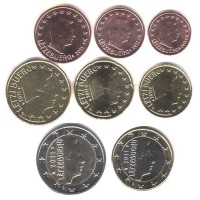 Liuksemburgas 2011 Euro Monetų UNC Rinkinys
