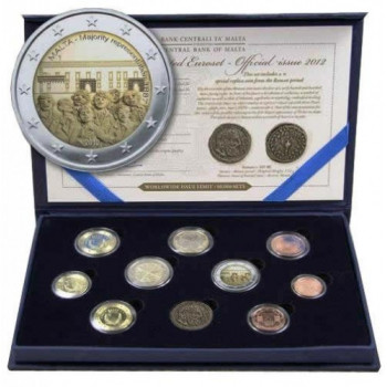Malta 2012 Euro monetų BU rinkinys su progine moneta