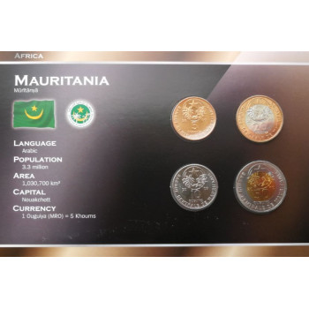 Mauritanija 2009-2010 metų monetų rinkinys lankstinuke