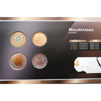 Mauritanija 2009-2010 metų monetų rinkinys lankstinuke