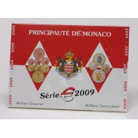 Monakas 2009 Euro monetų BU rinkinys